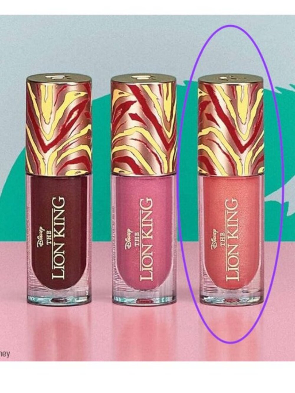 Makeup Revolution London Disney The Lion King Lip Gloss Sealed Pink Shimmer NEW